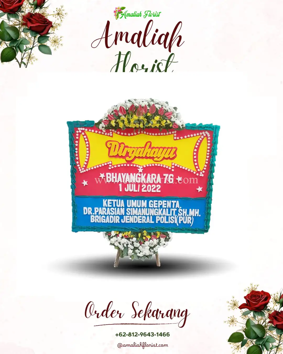 Papan Bunga HUT Ulang Tahun Lumar